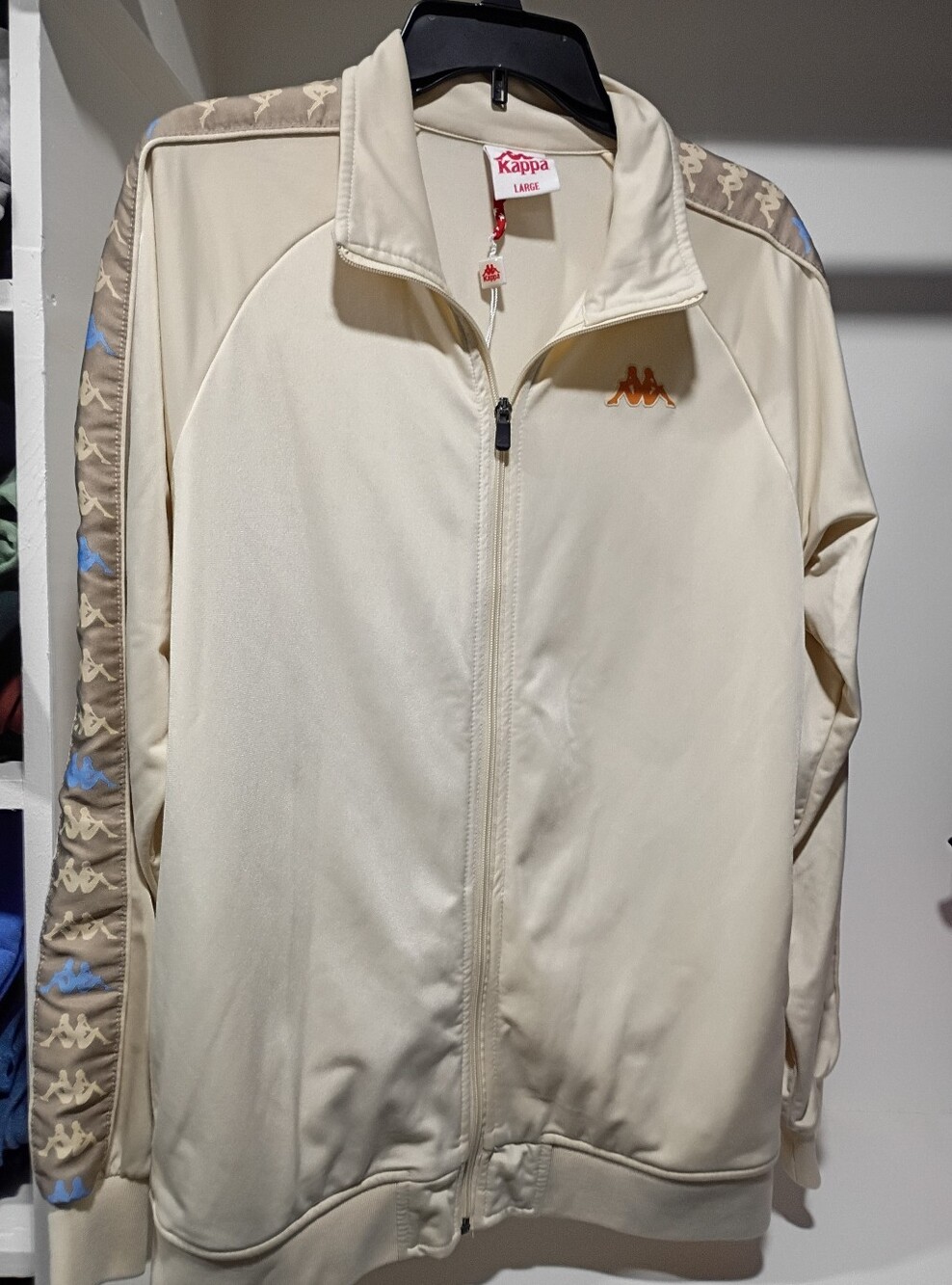 Kappa Cream Track Suit Jacket
